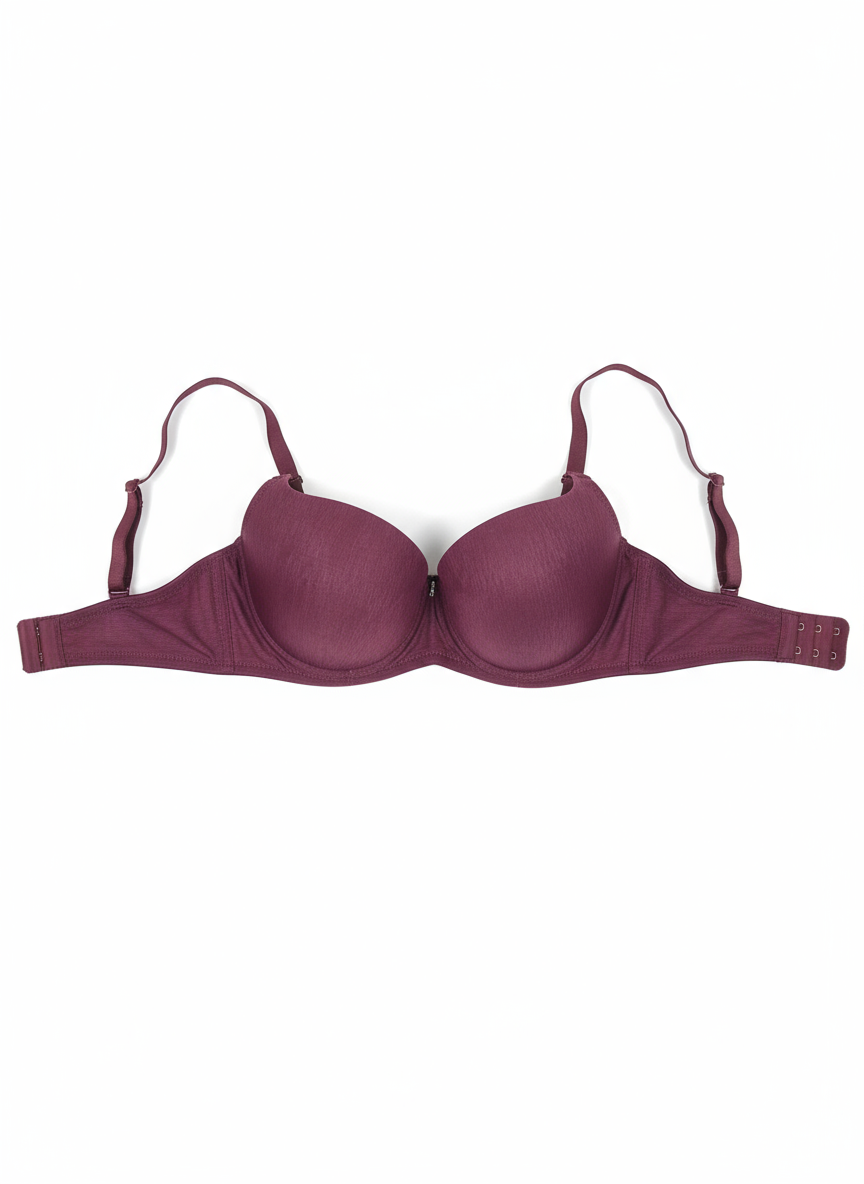 Curvesaa Ribbed Support Bra - Multiple Colors | Cup B & C | Sizes 32-36
