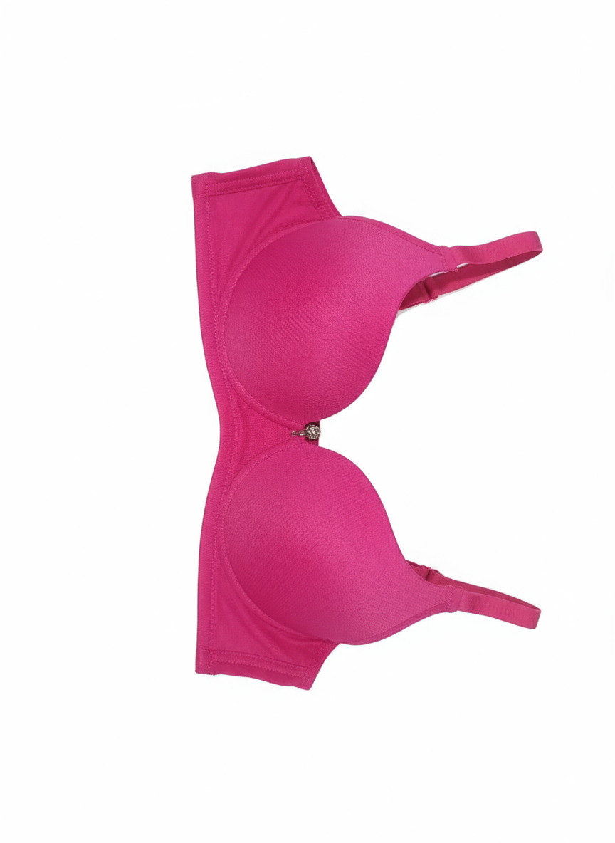 Curvesaa Premium Support Bra - Burgundy