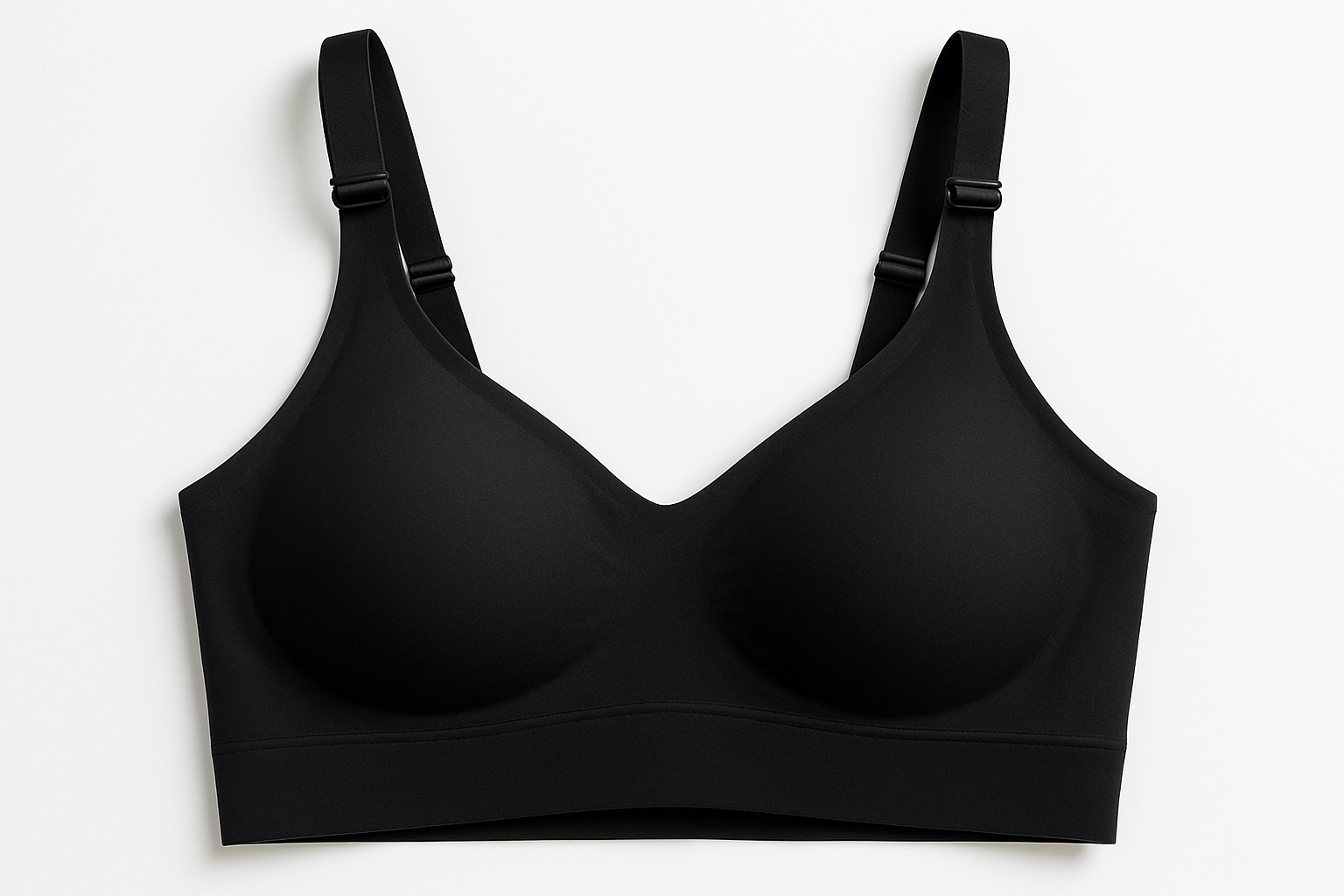 Black Wireless Bra - Main Product Image