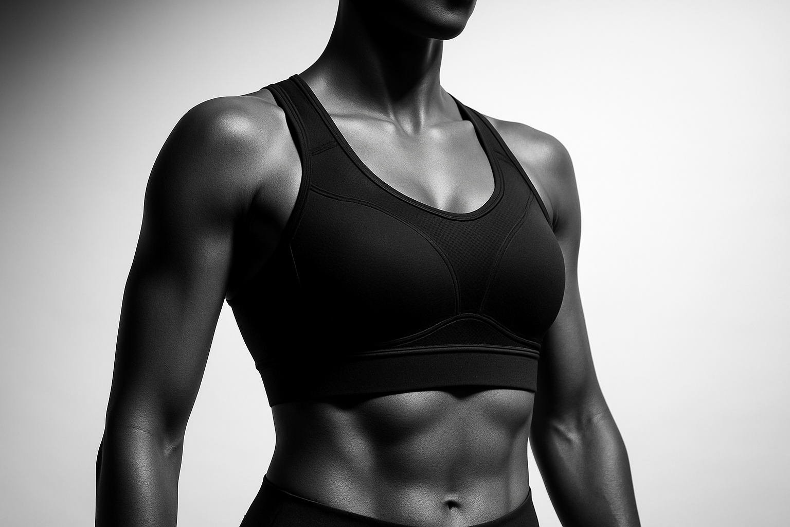 Black Sports Bra - Athletic Mannequin