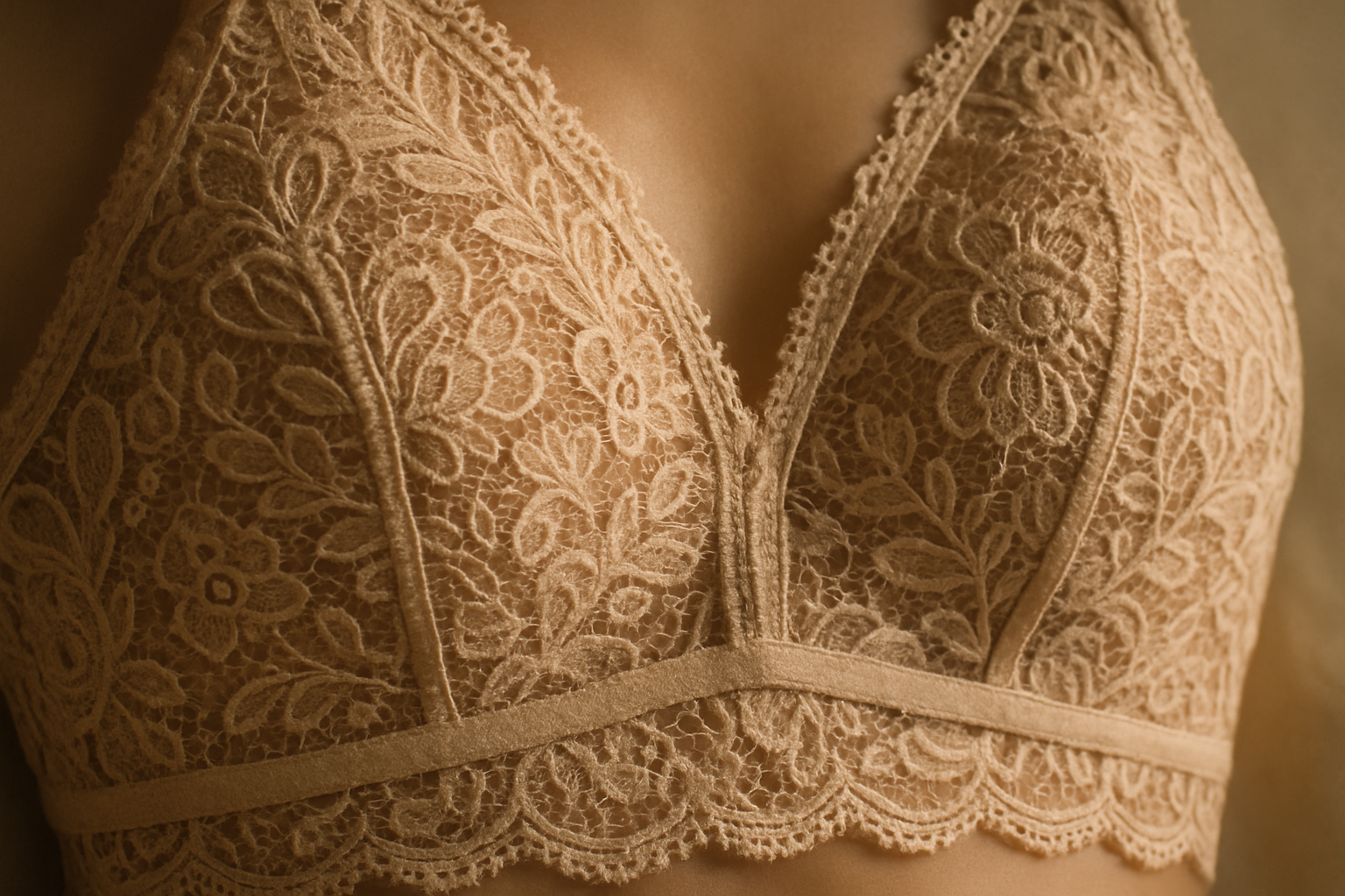 Exquisite Lace Detail Close-up