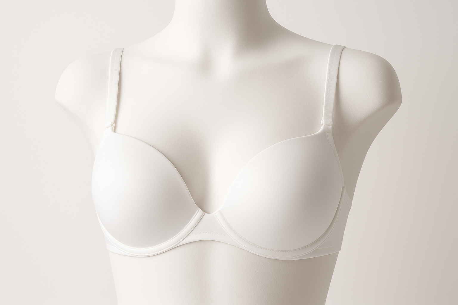 White Padded Bra - Mannequin View