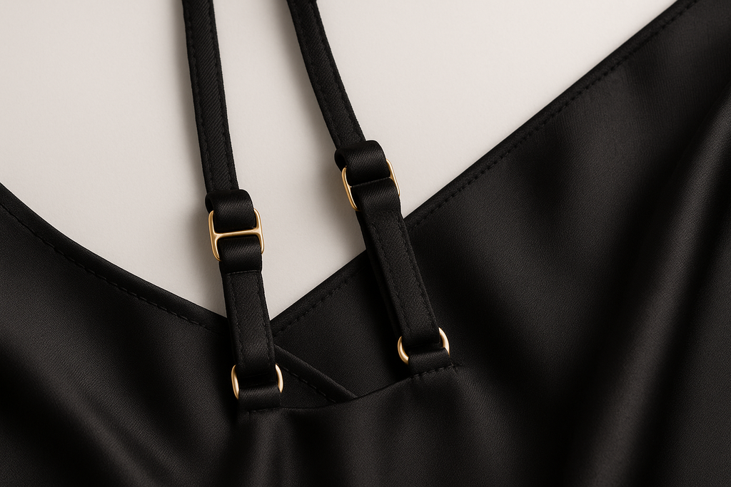 Crystal Clear Adjustable Straps Close-up