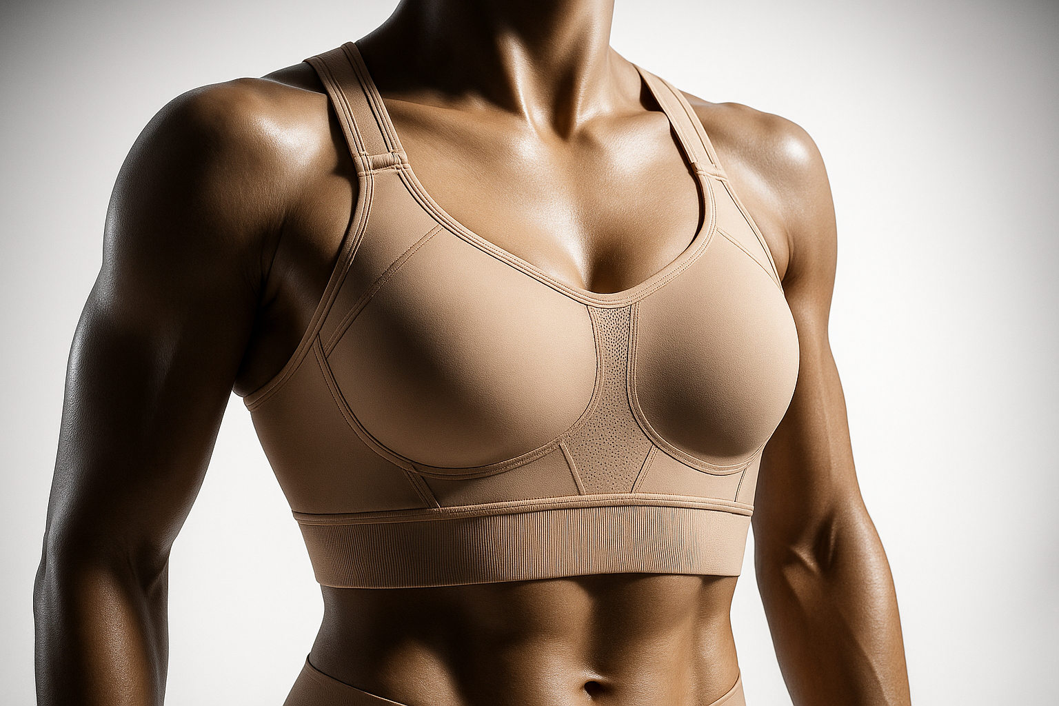 Beige Sports Bra - Athletic Mannequin