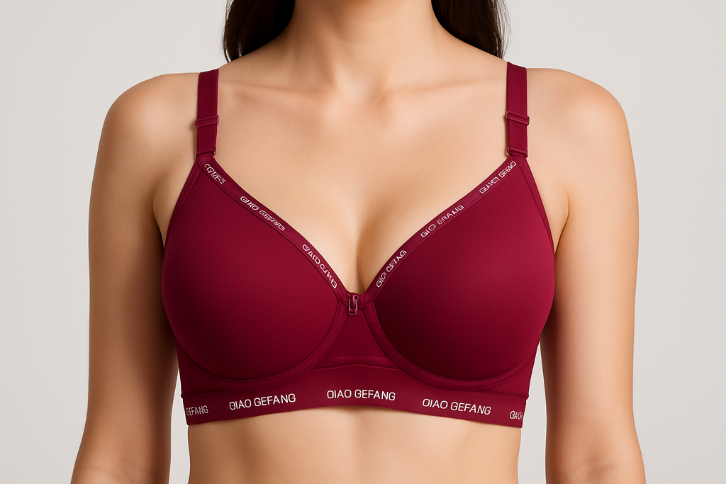 Designer Bra with Branded Trim - Multiple Colors | Cup B & C | Sizes 34-40